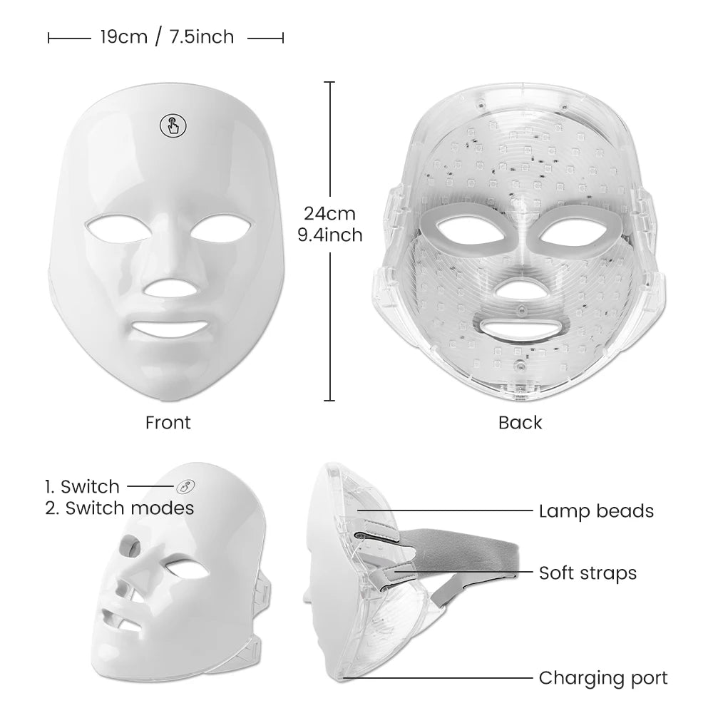 Revana Care™ Photon Light Face Mask | Anti-Aging | Face Brightening